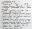 «Динамо-93» Минск - «Динамо» Брест - 2:0, Фото